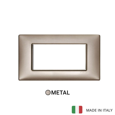 Vimar Plana Plate 4M met. Pearl Nickel