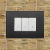 Vimar Arke Plastic 3 Gang switch - Black - 16A - PHOTO 9