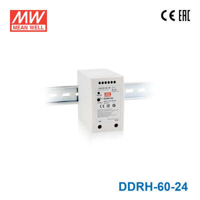 Mean Well DDRH-60-24 Ultra Wide Input DC-DC Converter, 60W 24V 2.5A
