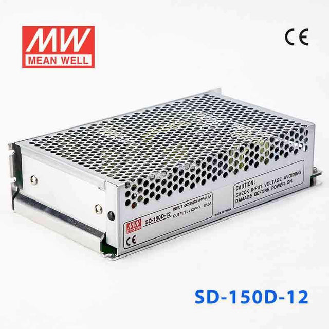 Mean Well SD-150D-12 DC-DC Converter - 150W - 72~144V in 12V out