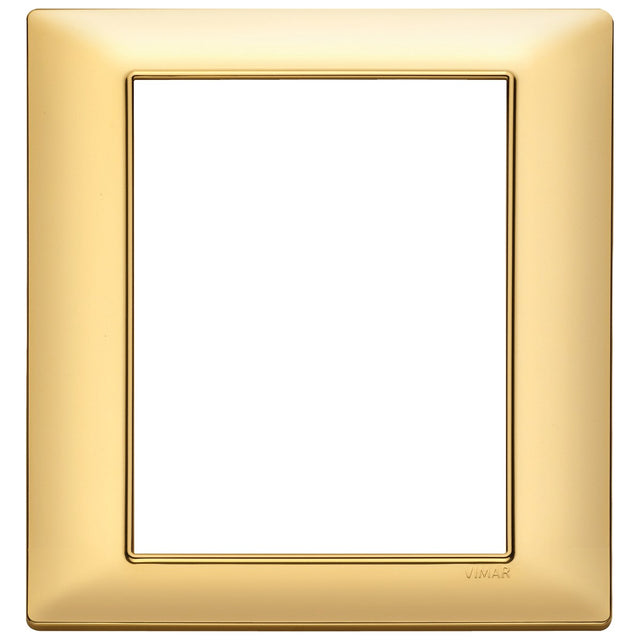 Vimar Plana Plate 8M Technopolymer Matt Gold