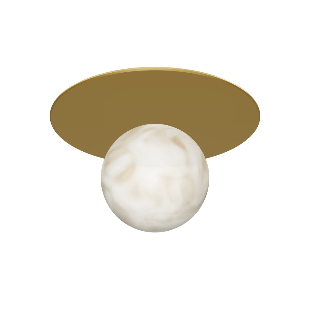 Orbi Disc Wall Light 200 — Alabaster