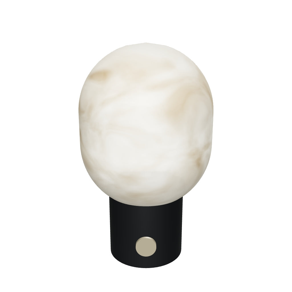Orbi Oval Table Lamp — Alabaster