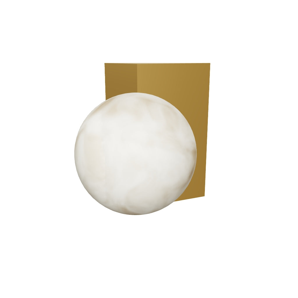 Orbi Sphere Wall Light — Alabaster
