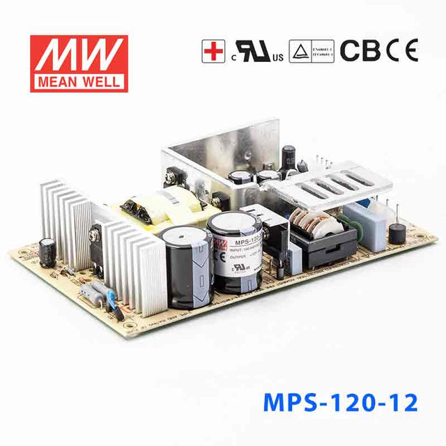 Mean Well MPS-120-12 Power Supply 120W 12V he rated current is based on there being a fan that can provide 25CFM.