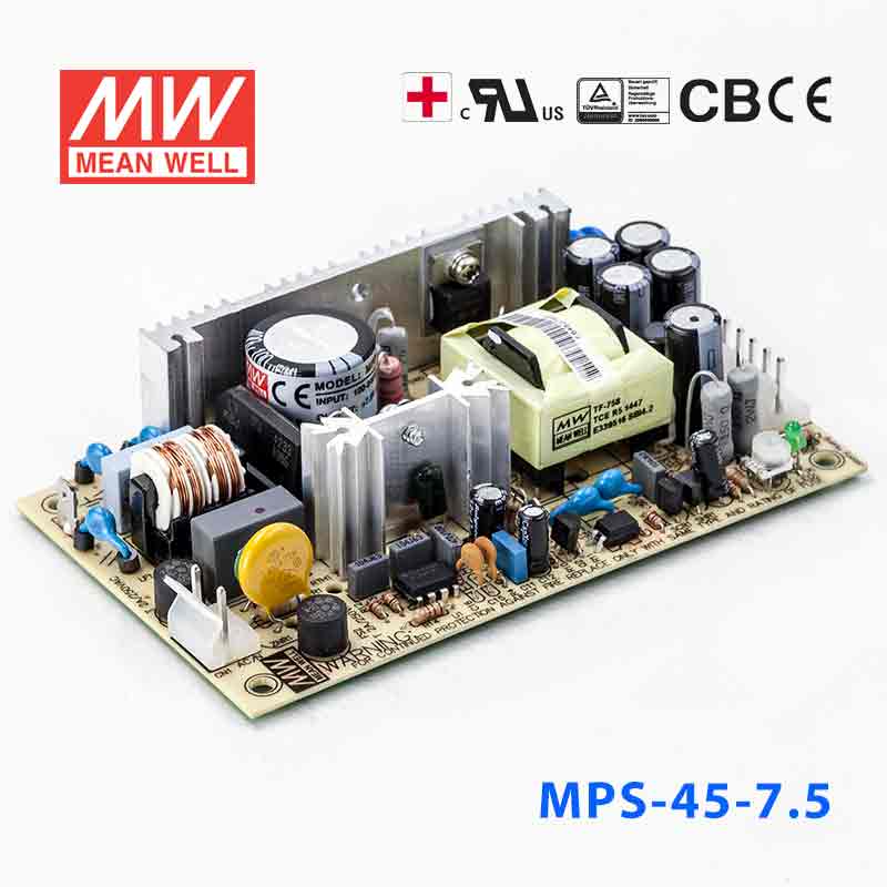 Mean Well MPS-45-7.5 Power Supply 45W 7.5V
