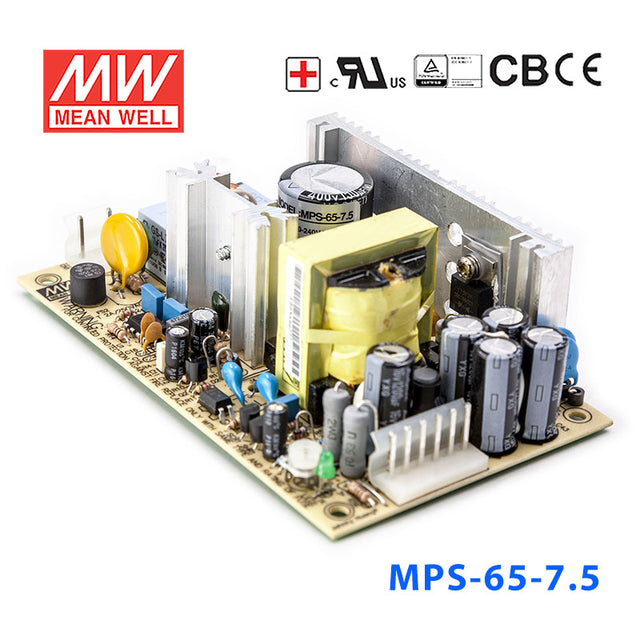 Mean Well MPS-65-7.5Power Supply 65W 7.5V
