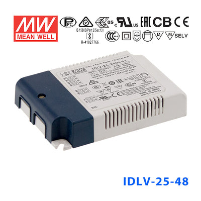 Mean Well IDLV-25-48 Power Supply 25W 48V, Dimmable