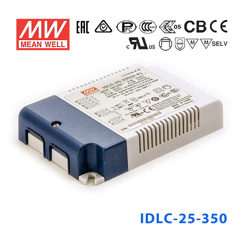 Mean Well IDLC-25-350 Power Supply 25W 350mA, Dimmable