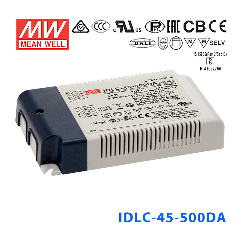 Mean Well IDLC-45-500DA Power Supply 45W 500mA, DALI