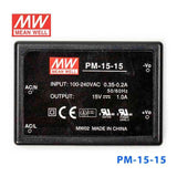 Mean Well PM-15-15 Power Supply 15W 15V