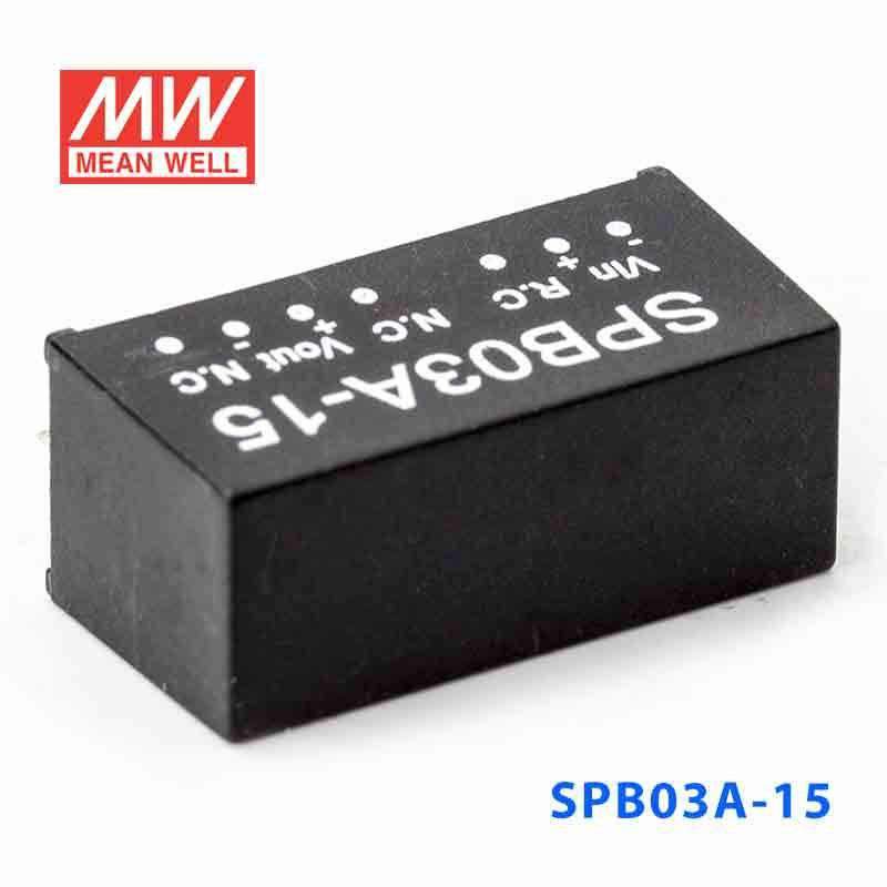 Mean Well SPB03A-15 DC-DC Converter - 3W - 9~18V in 15V out - PHOTO 1