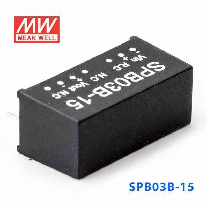 Mean Well SPB03B-15 DC-DC Converter - 3W - 18~36V in 15V out