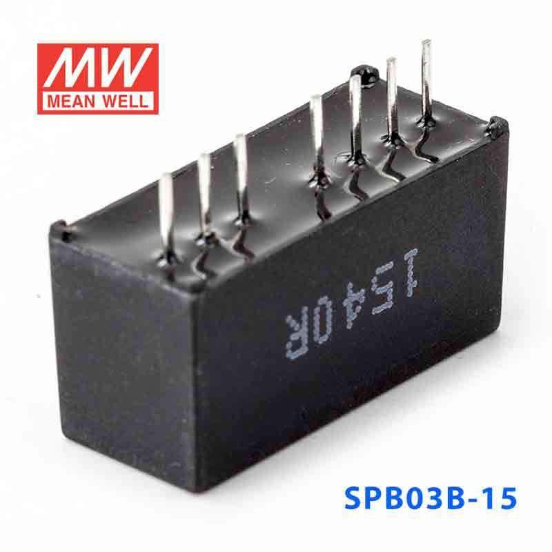 Mean Well SPB03B-15 DC-DC Converter - 3W - 18~36V in 15V out