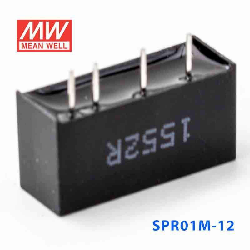 Mean Well SPR01M-12 DC-DC Converter - 1W - 10.8~13.2V in 12V out - PHOTO 4