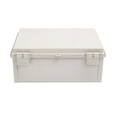 Boxco Q-Series 150×150×90mm Plastic Enclosure, IP67, IK08, ABS, Transparent Cover, Plastic Hinge and Latch Type