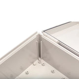 Boxco Q-Series 150×150×90mm Plastic Enclosure, IP67, IK08, ABS, Transparent Cover, Plastic Hinge and Latch Type