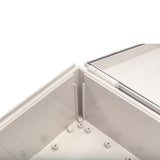 Boxco Q-Series 350×450×200mm Plastic Enclosure, IP67, IK08, ABS, Transparent Cover, Plastic Hinge and Latch Type