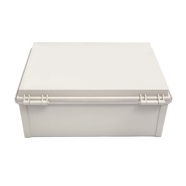Boxco Q-Series 150×150×90mm Plastic Enclosure, IP67, IK08, ABS, Transparent Cover, Plastic Hinge and Latch Type
