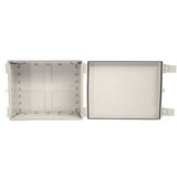Boxco Q-Series 150×150×90mm Plastic Enclosure, IP67, IK08, ABS, Transparent Cover, Plastic Hinge and Latch Type