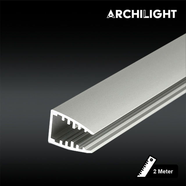 Archilight Vritos Vas LED Extrusion Profile Trapezium Shape - 2 Metre - No Diffuser