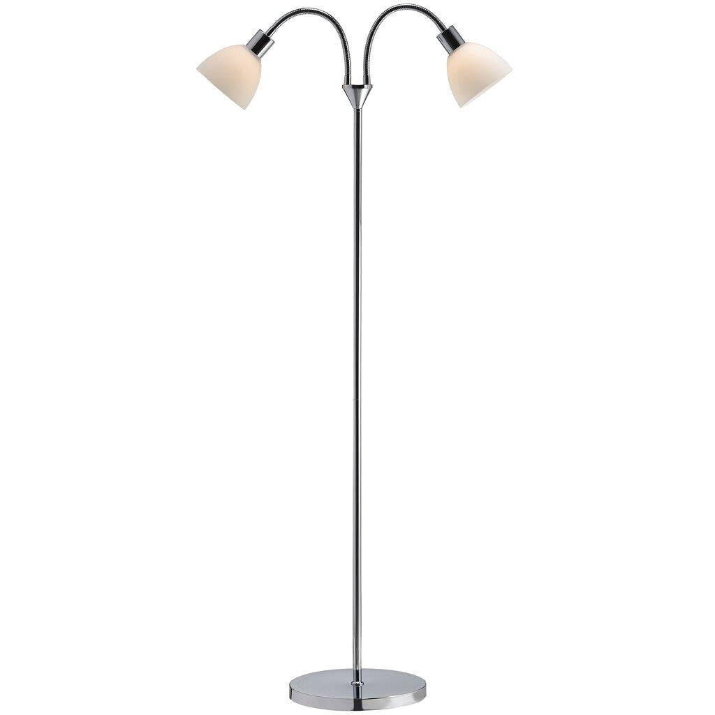 Nordlux Floor Light Ray Chrome Double Light