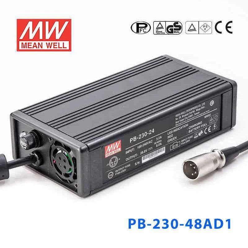 Mean Well PB-230-48 Battery Chargers 230W 57.6V 4A - Single Output Power Supply