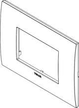 Vimar Arke Classic Plate 3M Technopolymer Aluminium - PHOTO 1