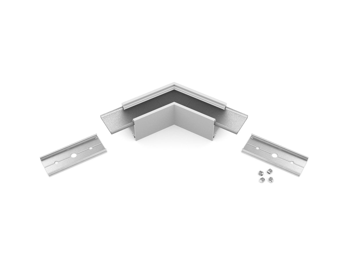 Archilight Alumnium Corner Joiner for Decorus - 23mm Width - 120 Degree - Silver