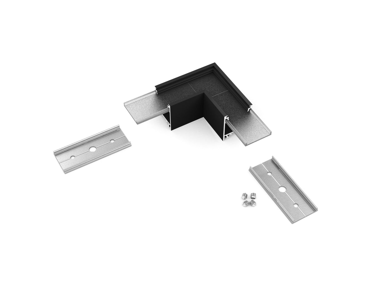 Archilight Alumnium Corner Joiner for Decorus - 23mm Width - 90 Degree - Black