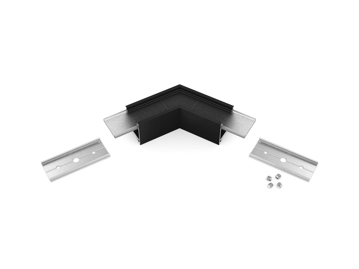Archilight Alumnium Corner Joiner for Decorus - 23mm Width - 120 Degree - Black
