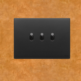 Vimar Eikon Vintage Metal 3 Gang Switch - Anthracite Grey - 10A - PHOTO 8