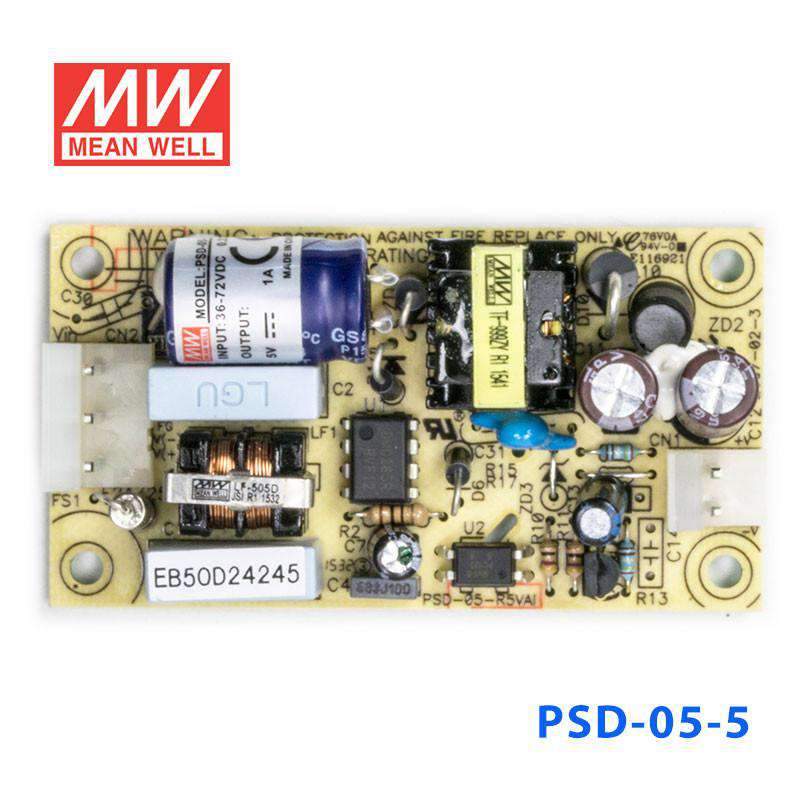 Mean Well PSD-05-05 DC-DC Single Output Open Frame Converter