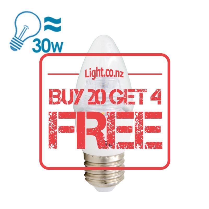 FSL LED E27 Candle Bulb, 5W, Warm White