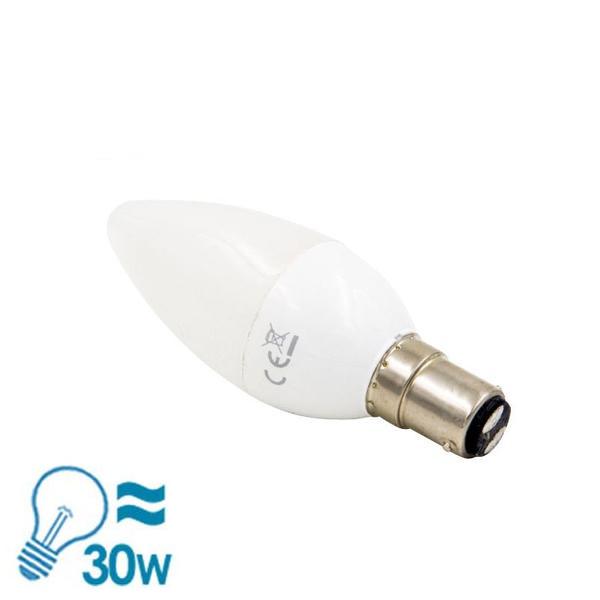 Beghelli LED B15 Candle Bulb, 4W - Frosted