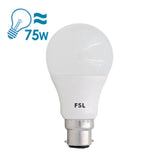 FSL A60 Series LED B22 Bulb, 10W, Warm White