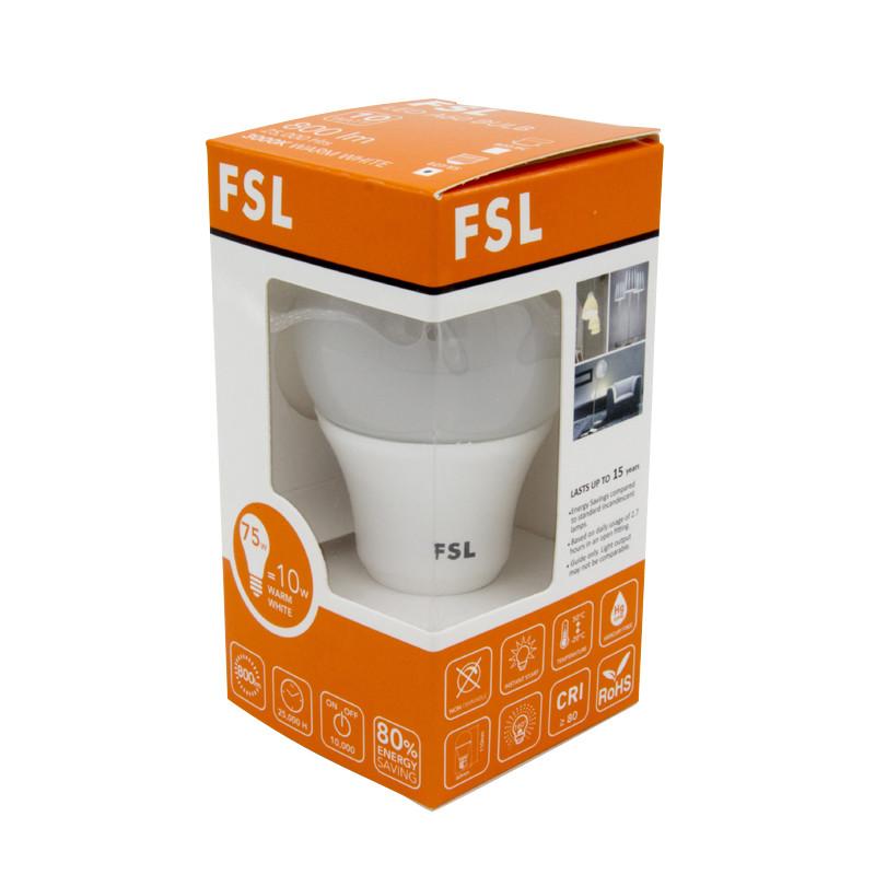 FSL A60 Series LED B22 Bulb, 10W, Warm White