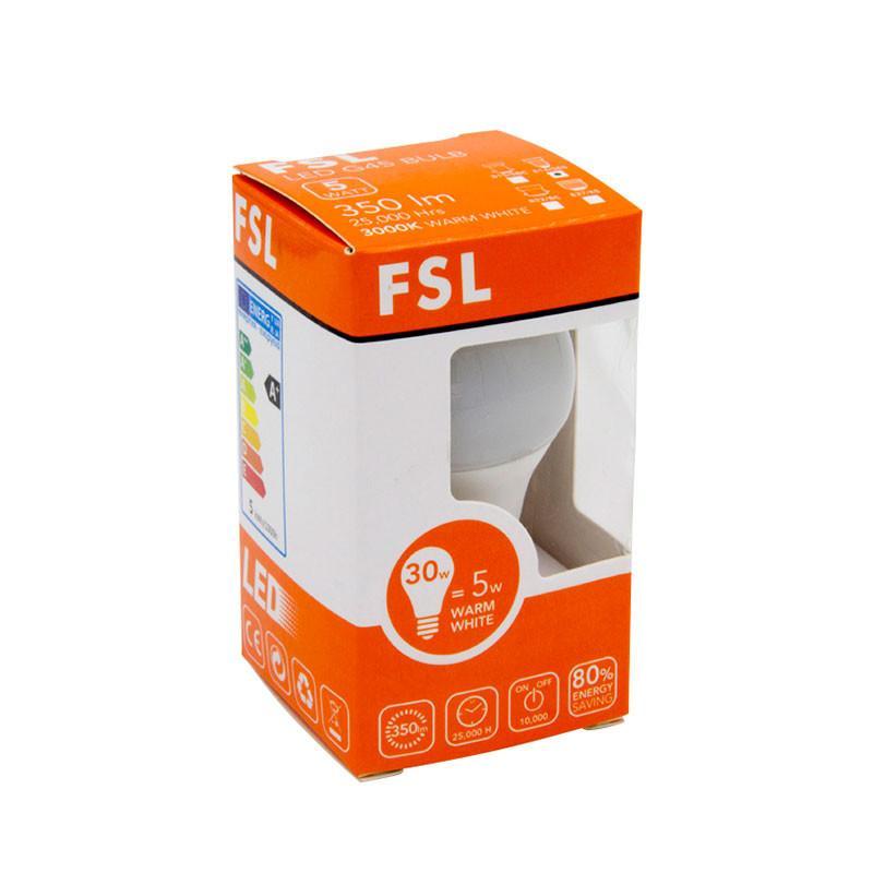 FSL LED E27 Bulb, 5W, Cool White - PHOTO 3