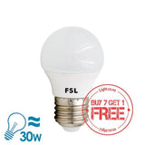 FSL LED E27 Bulb, 5W, Cool White