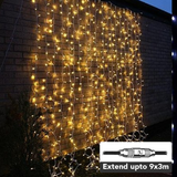 LED Curtain Light - 300LEDs/3x 3m - Extendable up to 9x 3m