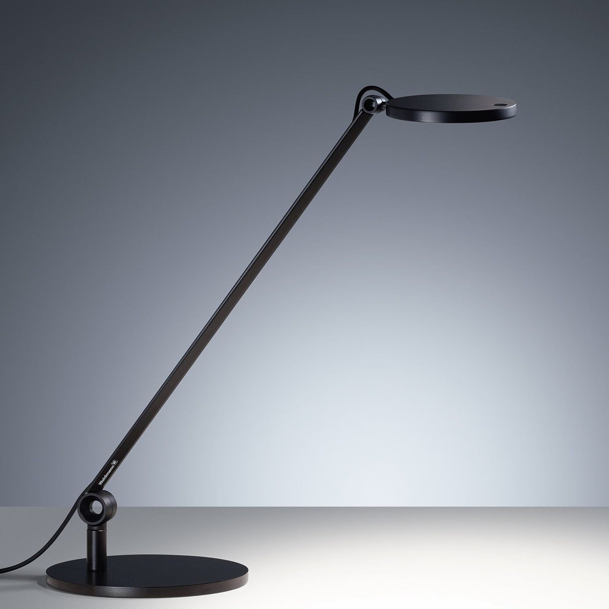 Waldmann PARA. MI Armed LED Luminare 8W Table Clamp - Round Single Arm - Natural White - Black - PHOTO 3