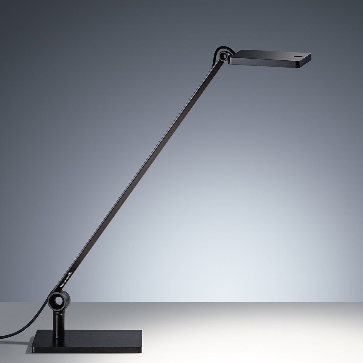 Waldmann PARA. MI Armed LED Luminare 8W - Square Single Arm - Natural White - Black - PHOTO 2