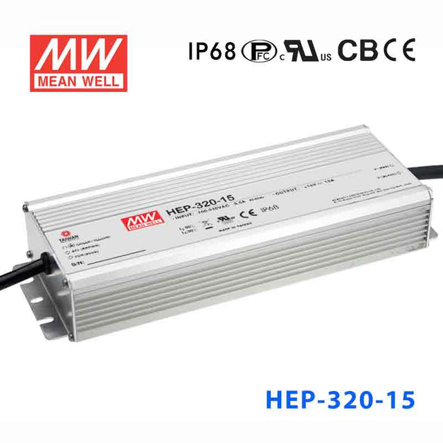 Mean Well HEP-320-15A Power Supply 285W 15V