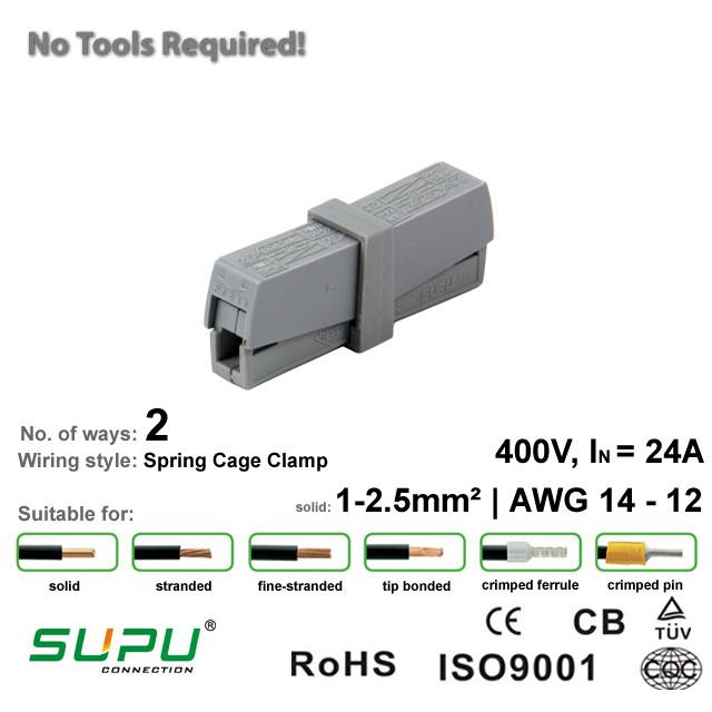 Supu 520201 Lighting Connector - 2 Way