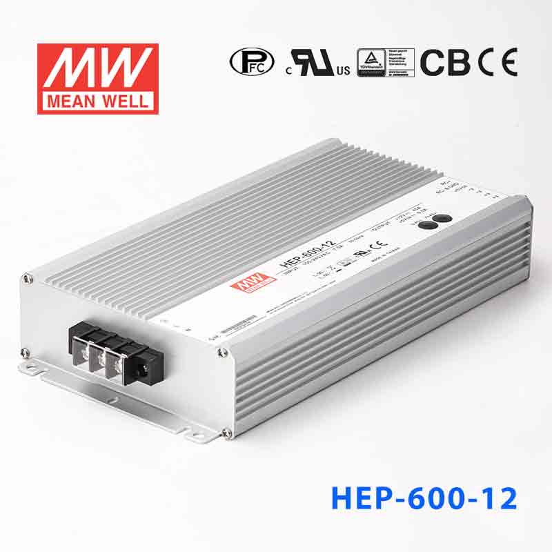 Mean Well HEP-600-12A Power Supply 480W 12V