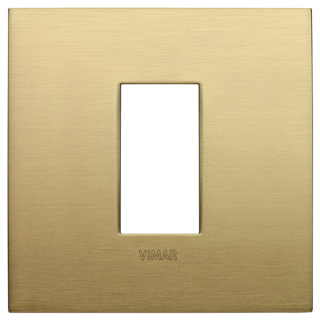 Vimar Arke Classic Plate 1M Metal Brushed Brass