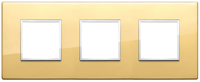 Vimar Eikon Evo Plate 6M (2+2+2) 71MM Aluminium Polished Gold