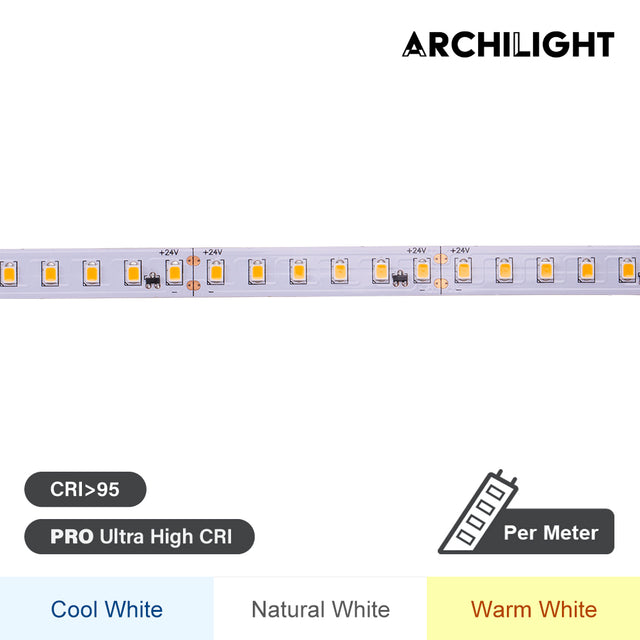 LED Strip ProPlus CC High CRI 120LEDs/m 14.4W/m 24V IP20 CRI>95