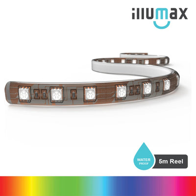 ILLUMAX LED Strip RAINBOW Series 60LEDs/m 14.4W/m 12V - Waterproof - 5m Reel