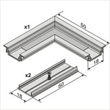 Archilight Vritos Metal Corner Joiner